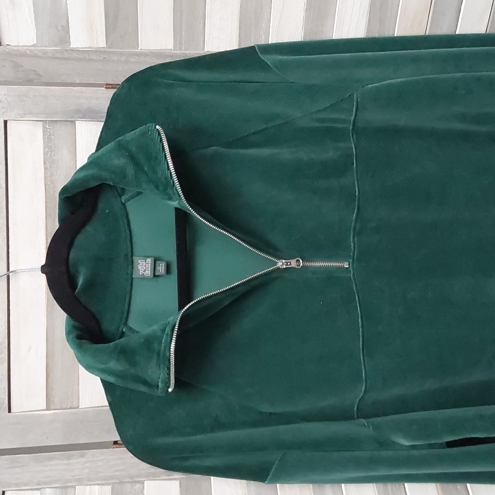 Women's Quarter Zip Velour Tunic Sweatshirt | Wild Fable | Large - Picture 7 of 12